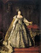Louis Caravaque Portrait of Empress Anna Ioannovna oil